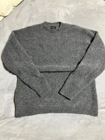 BEAMS 그레이 니트 남성용 L 사이즈