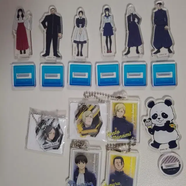 주술회전 미니 아크릴스탠드,키링,캔배지 팝니당(게토,판다,나나미,등..)