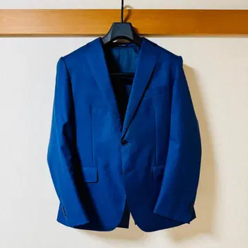 유나이티드 애로우즈 카노니코 울 100% 수트 상하의 세트 블루 48