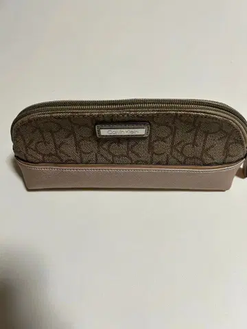 Calvin Klein 로고 베이지 파우치
