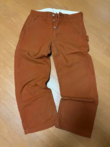 TOUGHMAX 오렌지 카고 팬츠