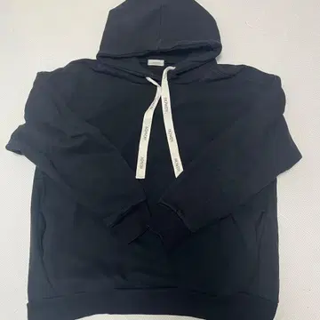 하우디 howdy 블랙 후드 부착 후드티 로고