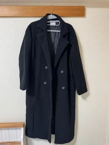 CLASSICAL ELF 블랙 롱 코트