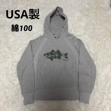 [ 초레어 ] 엔지니어드 가먼츠 물고기 프린트 후드티 L 후디