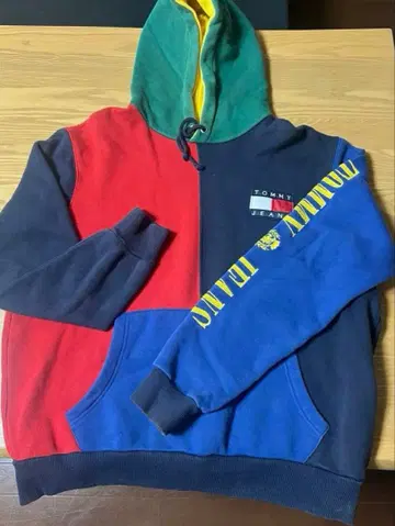 TOMMY JEANS 패치워크 후드 트레이닝복
