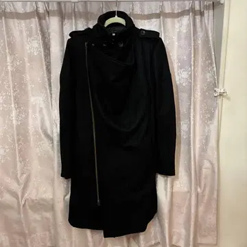 CLARIZE 블랙 체스터 코트 46