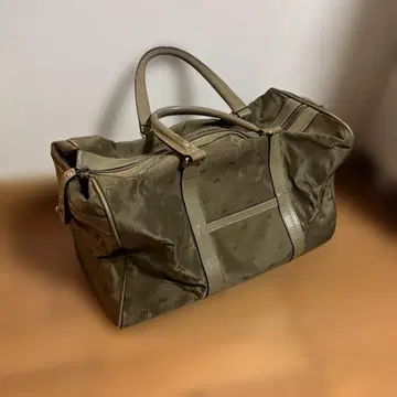 HANAE MORI 올리브 그린 보스턴 백