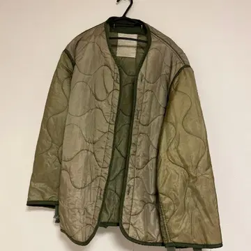 퀼팅 콜드웨더 코트 M 사이즈 올리브 그린