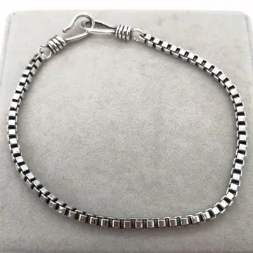 새상품 심플 체인 실버 925 팔찌 빈티지