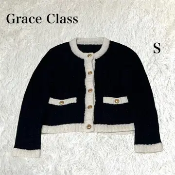 [ Grace Class ] 새상품급 22AW 니트 가디건 골드 버튼 S
