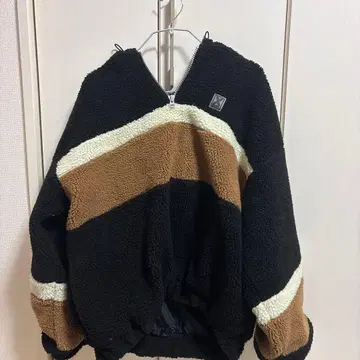 x-girl 보아 자켓 블랙 브라운 화이트