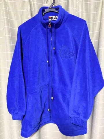 FILA 플리스 자켓 M 파랑 블루 새상품급