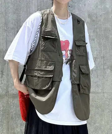 니코앤드 3way 낚시용 조끼 카키 베스트