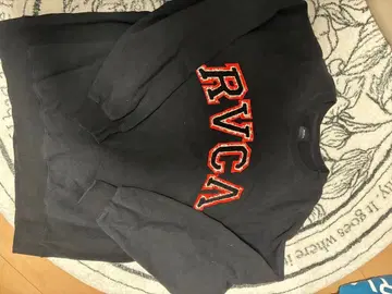 RVCA 블랙 레드 로고 트레이닝복 M