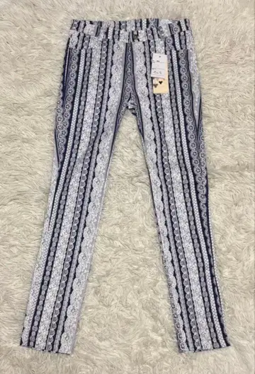 PETITGRAIN 스키니 팬츠 보헤미안 패턴 올 패턴 L 사이즈