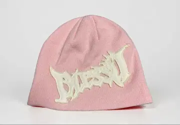 BLESS U 핑크 비니 니트 모자 프리 사이즈 블레스유