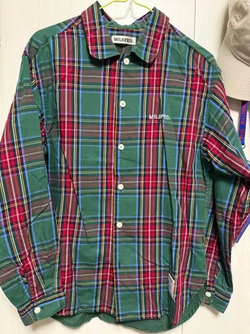 MILKFED. 체크 무늬 긴팔 셔츠