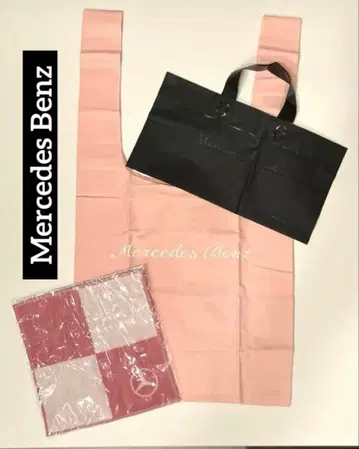 새상품 [ Mercedes-Benz ] 핑크 마르쉐백 미니 타월 쇼핑백