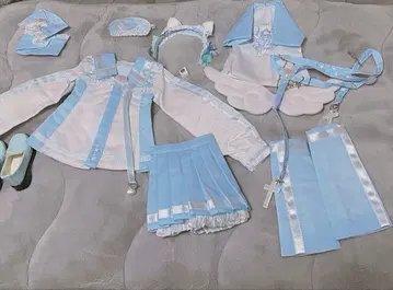 스카이블루 계열 딜러 제작 MDD용 아웃핏 세트