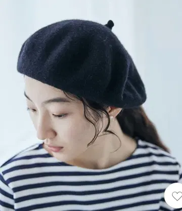 나카가와 마사시치 상점 베레모 울 블랙