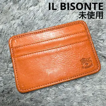 [ 미사용 ] IL BISONTE 일비종떼 카드 케이스 천연 가죽 가죽
