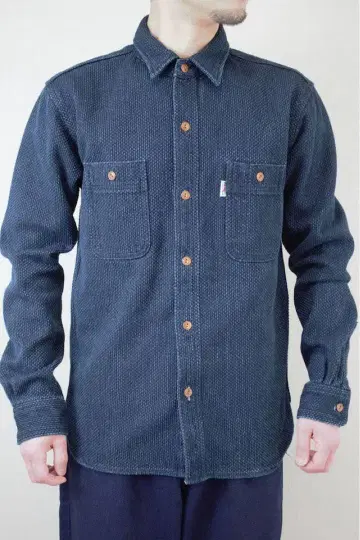 [ BlueTrick ] 남성용 검도 원단 워크 셔츠 사이즈 3(M)