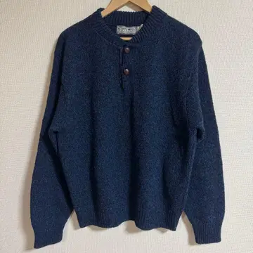 [ Rothco/로스코 ] USA제/헨리넥 니트/호두 단추