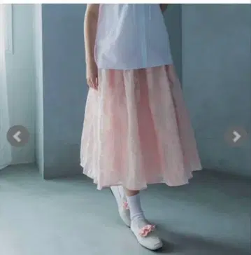 unminou 앙미누 볼륨 플라워 스커트 핑크 프리 사이즈