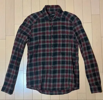 HAMNETT 긴팔 체크 셔츠