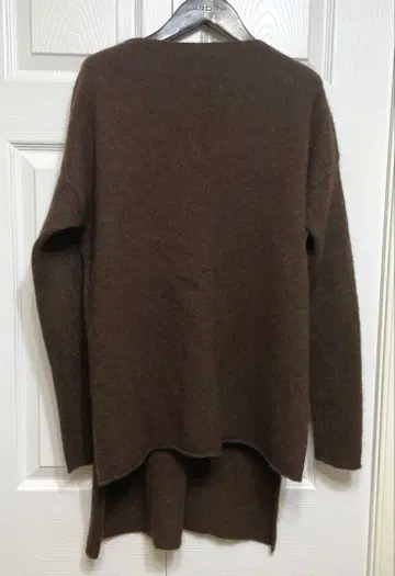 코엔 야크 100% 사이드 슬릿 풀오버 니트 브라운 프리 사이즈