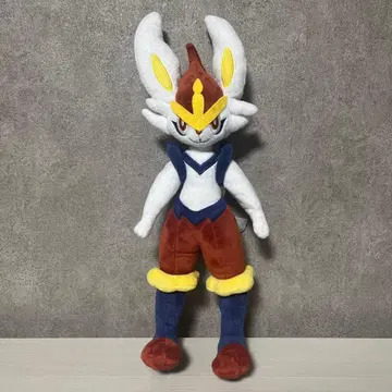 포켓몬 센터 한정판 에이스번 포징 봉제 인형 포켓몬