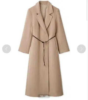 스나이델 벨티드 레이디 롱 코트