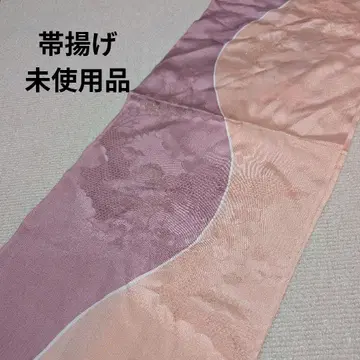 미사용 파도 무늬 오비 장식 천 핑크 계열