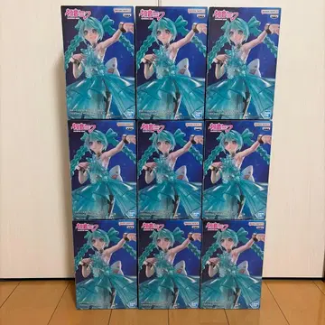 하츠네 미쿠 BPEV Clearluxe-EmeraldGem- 피규어 9개