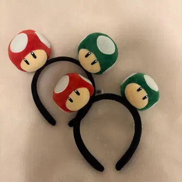 슈퍼 마리오 버섯 머리띠 USJ 2세트