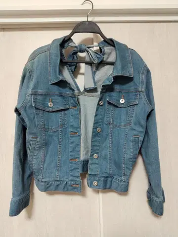 로얄 파티 라이트 블루 데님 자켓 리본 포함