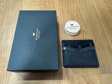 와일드 스완스 Begin 별주 신상 미니 지갑 희소 가죽 모듬 네이비