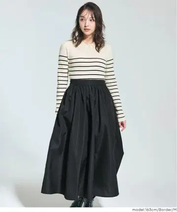 폴로 니트 도킹 원피스