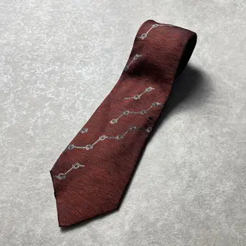 프랑스제 DominiqueFrance 넥타이 보르도 명품 럭셔리