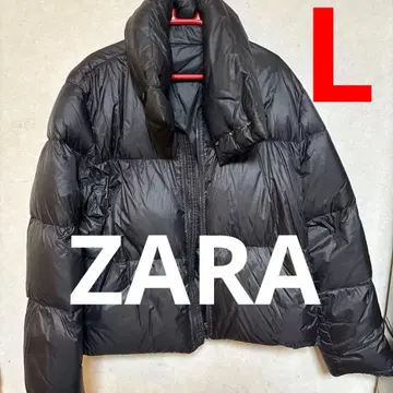 ZARA 여성용 블랙 다운 자켓