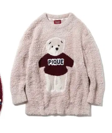 곰 귀 후드 부착 룸웨어 M