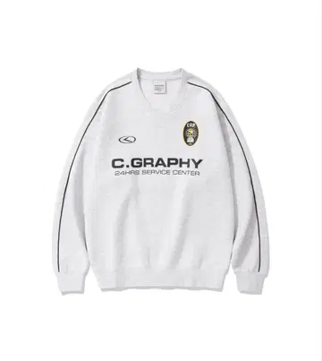 C.GRAPHY 크루넥 맨투맨 그레이