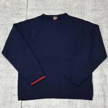 90s RED EAR 램스울 니트 스웨터 심플 레드이어