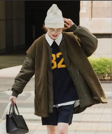 본르씰 멀티 웨이 퀼팅 노카라 자켓 & 보아 베스트