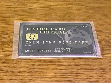 CHUNITHM Aime 카드 블랙 츄니즘