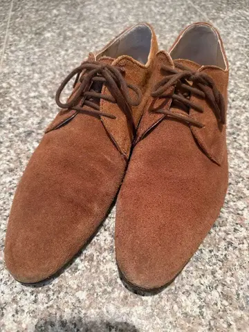 브라운 스웨이드 비즈니스 슈즈