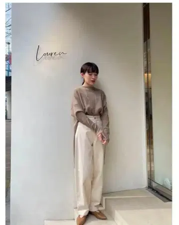 Louren centerpress 테이퍼드 데님 택 포함