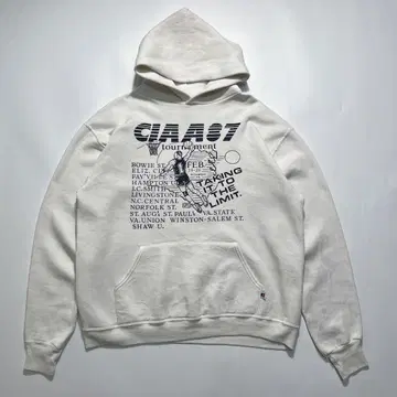 80s 러셀 USA제 풀오버 후드티 L 화이트 계열 후디 7410