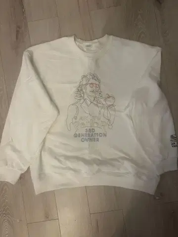 FRUIT OF THE LOOM 화이트 맨투맨