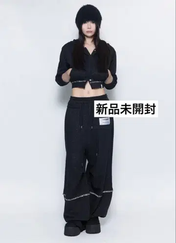 S 미드 슬리브 후디 크롭 상하의 세트